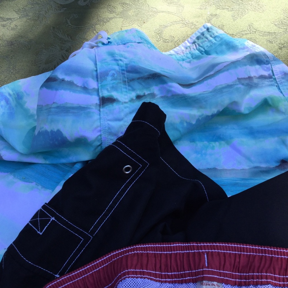 ๐โโ๏ธ SWIM Trunks CHOICE of AQUA Speedo Plaid ARIZONA EUC Sz LG - Picture 4 of 7